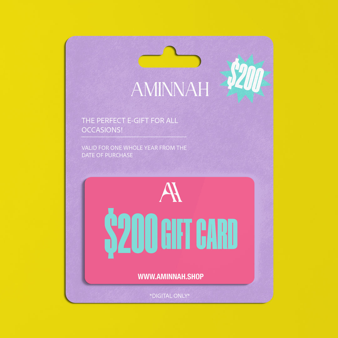 AMINNAH GIFT CARD