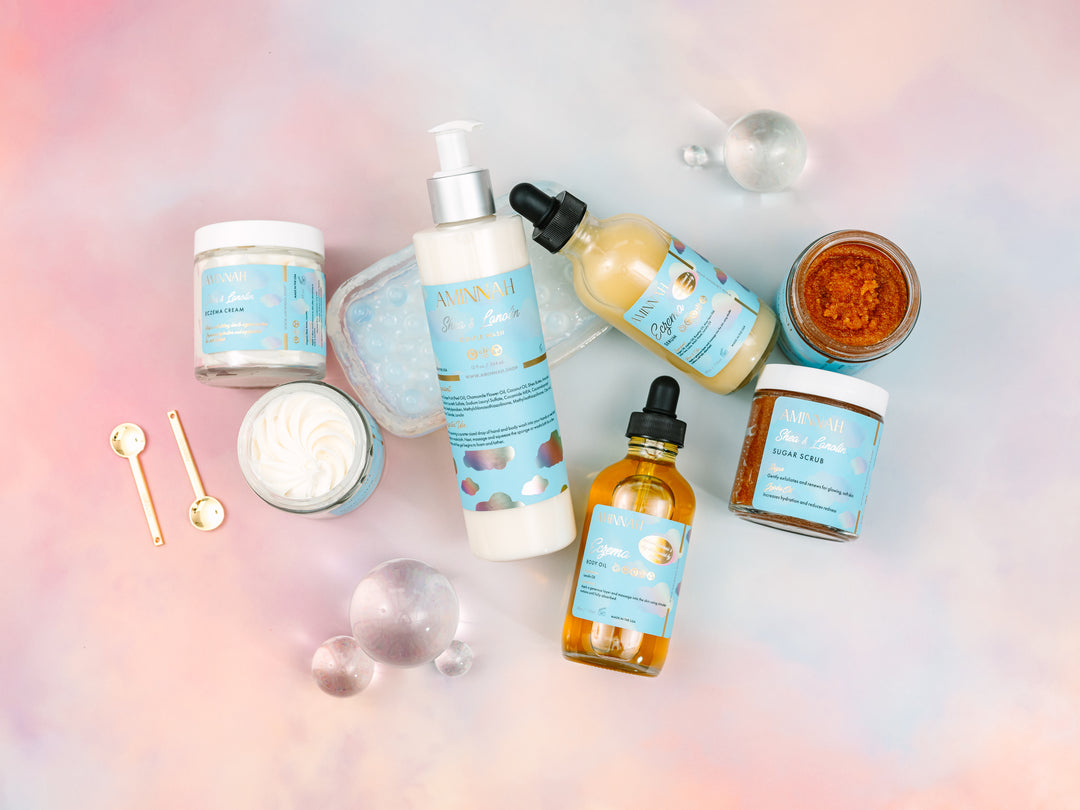 "Eczema" Body Collection | Cream| Serum| Sugar Scrub| Body Oil| Cleanser|