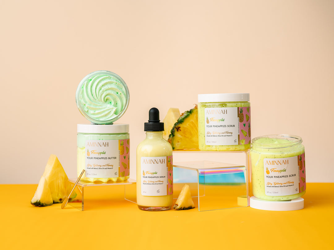 'Fineapples' Boob Collection | Body Butter| Serum| Sugar Scrub|