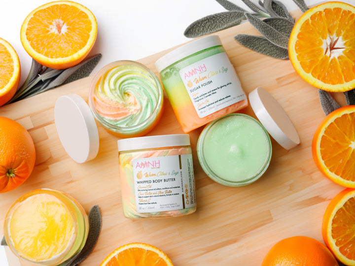 ' Warm Citrus & Sage' Whipped Body Butter