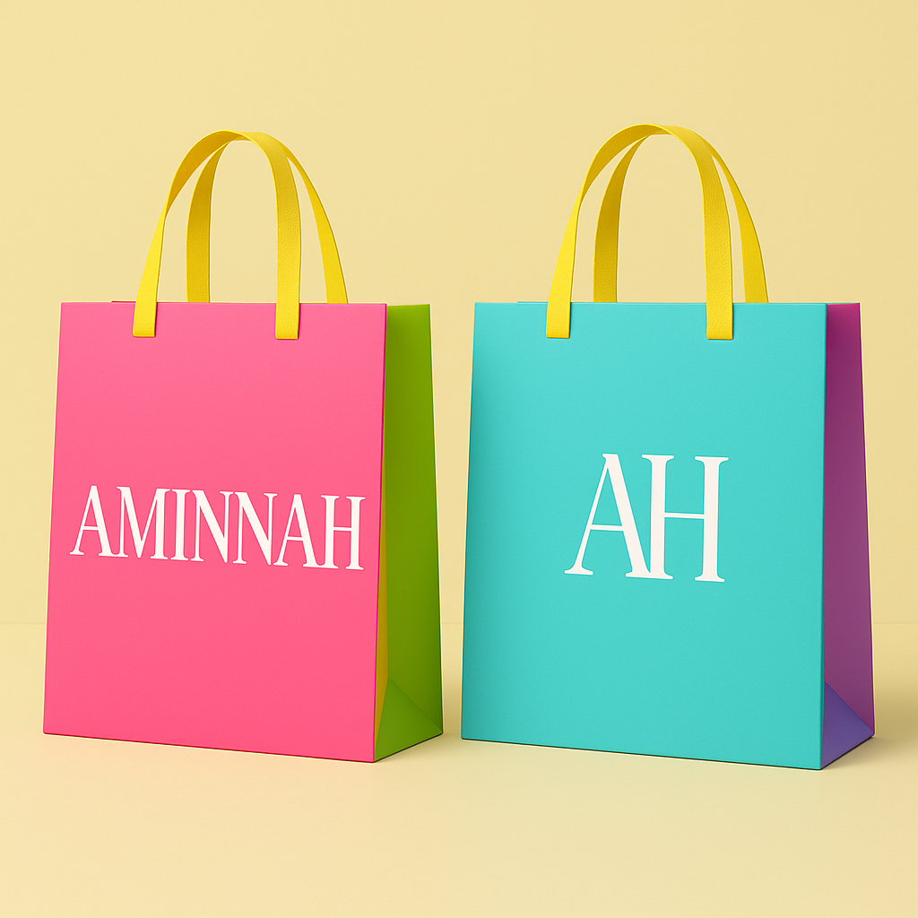 Aminnah Reusable Gift Bag and tissue paper  – Luxury Packaging for Beauty Products