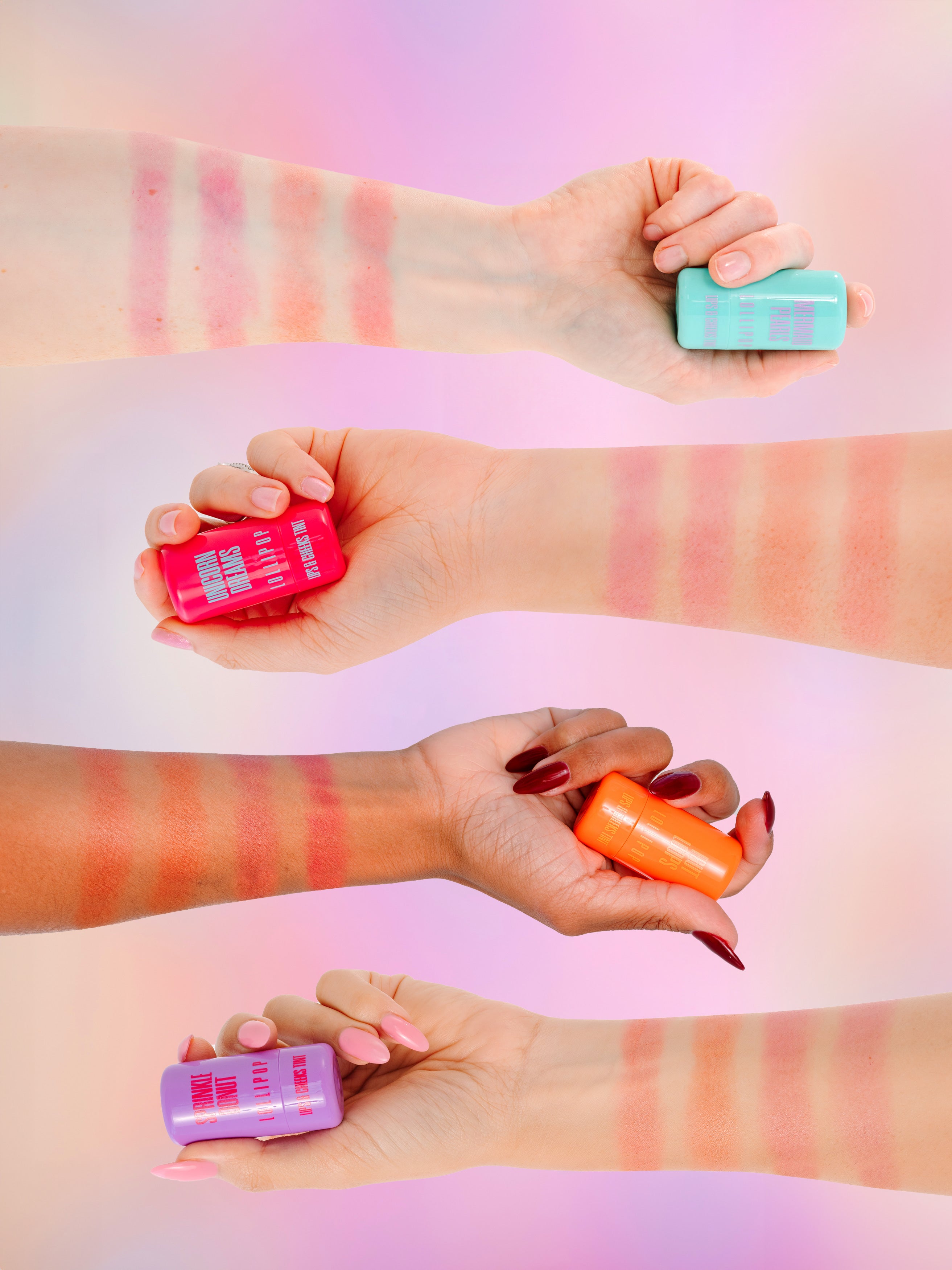 新品eno i p lu mper ma g ne t Lipシリーズ Fruit Loops LOLLIPOP - Lips & Cheeks Tint - Coral – AMINNAH