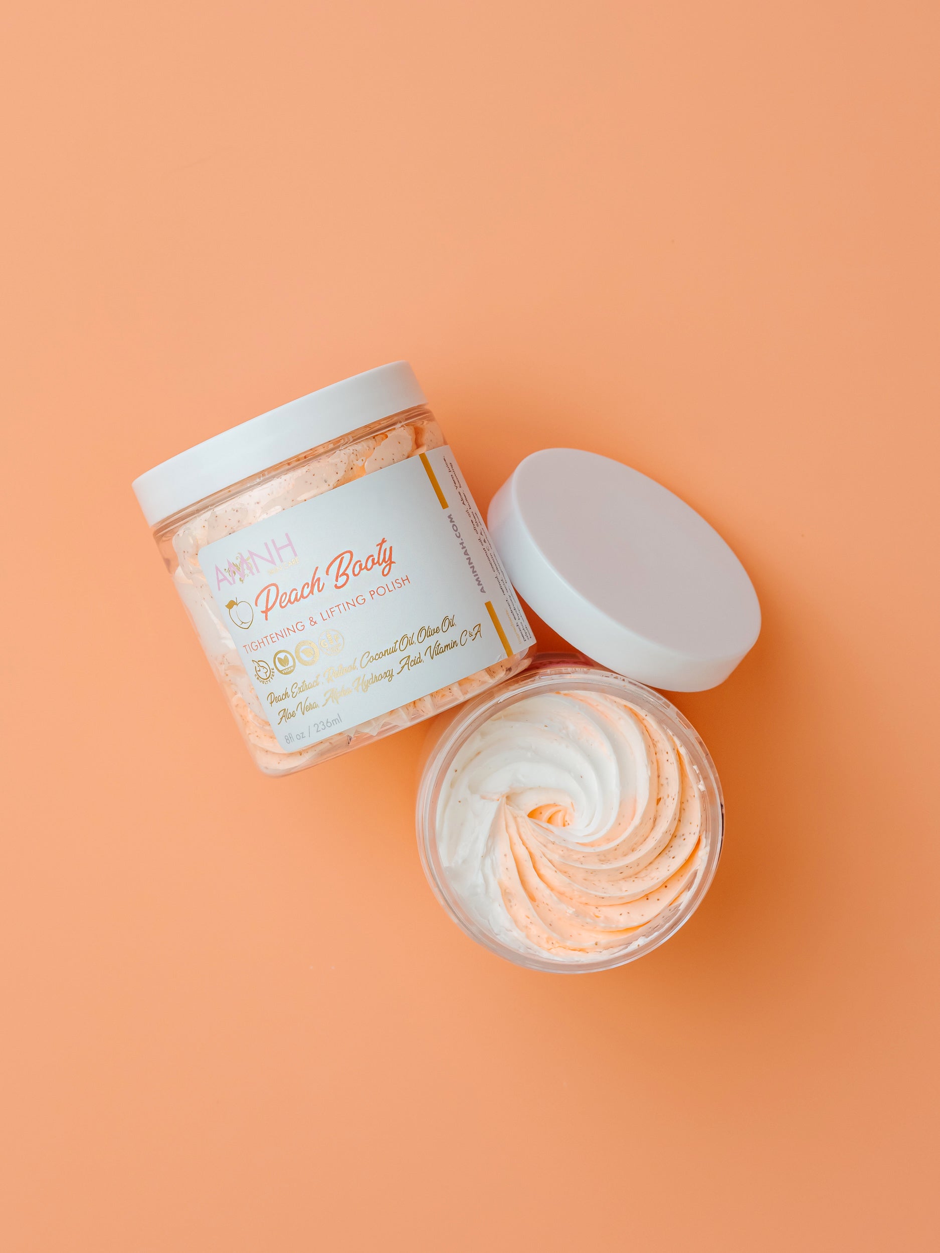 New amnh rose whipped body butter peach booty polish body scrub bundle