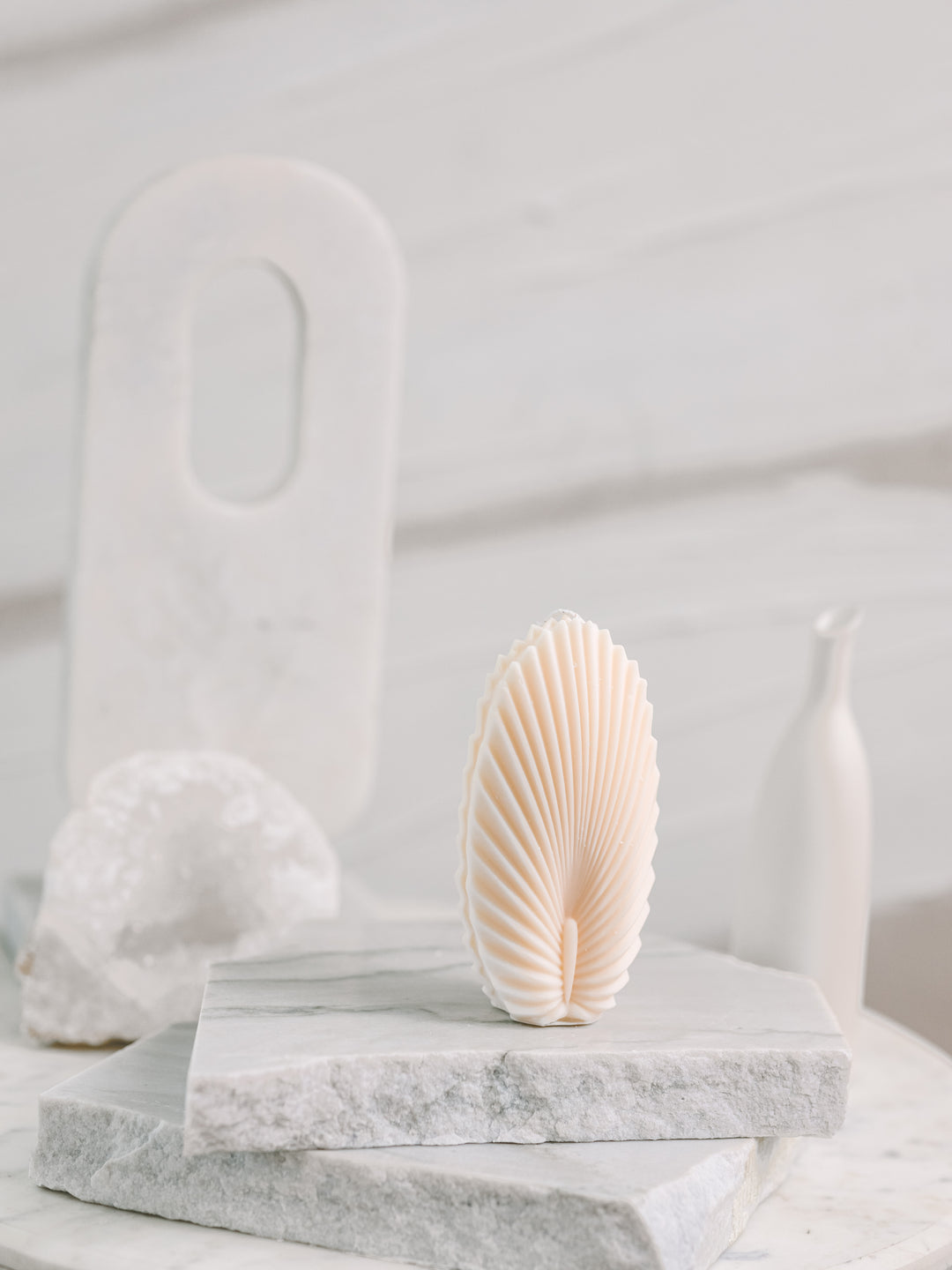 "Ocean Pearl Shell" Pillar Candle